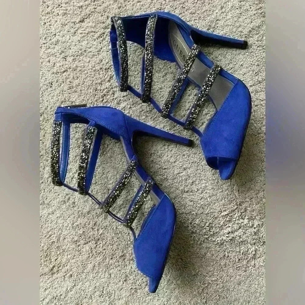 Guess Beaded Stiletto Heels Size 6 - Picture 2 of 5